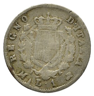 obverse: FALSO EPOCA Vittorio Emanuele II 1 Lira Stemma 1863 