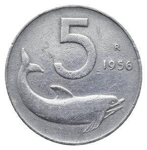 obverse: 5 Lire 1956 RARA