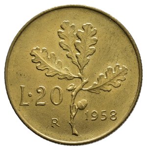 obverse: 20 Lire 1958 FDC  