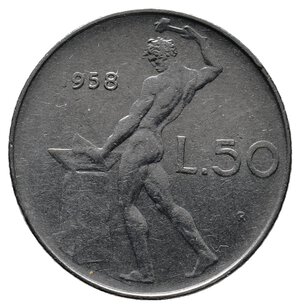 obverse: 50 Lire 1958