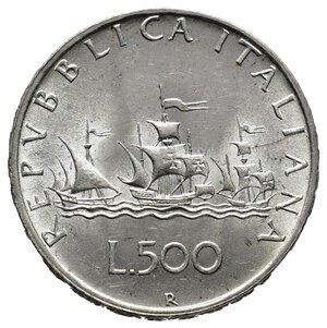 obverse: 500 Lire argento Caravelle 1960 qFDC 