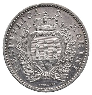 reverse: SAN MARINO 1 Lira argento 1898 