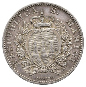 reverse: SAN MARINO 2 Lire argento 1898 