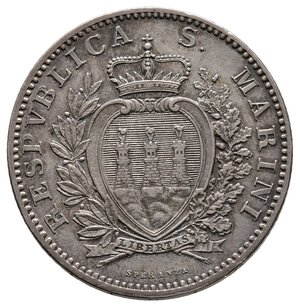 reverse: SAN MARINO 2 Lire argento 1906 