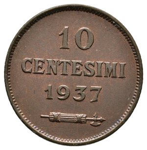 obverse: SAN MARINO 10 Centesimi 1937 FDC QFDC ROSSO