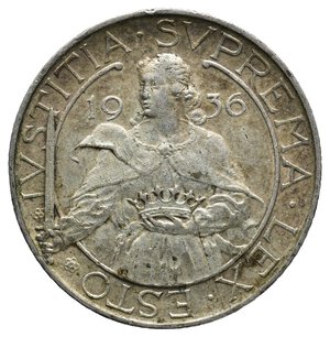 reverse: SAN MARINO 10 Lire argento 1936