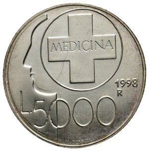 obverse: SAN MARINO 5000 Lire argento 1998 