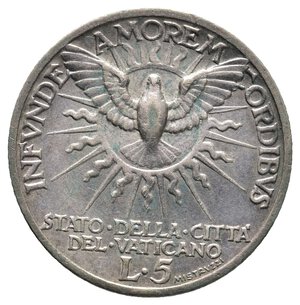 obverse: VATICANO Coppia Sede Vacente 5 e 10 lire 1939