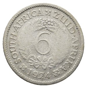 obverse: SUD AFRICA  - George V Six Pence argento 1924