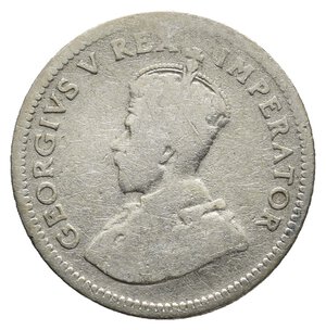 reverse: SUD AFRICA  - George V Six Pence argento 1924