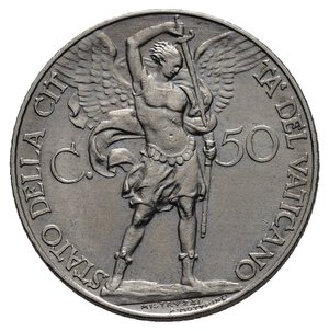 obverse: VATICANO Pio XI  50 Centesimi 1934