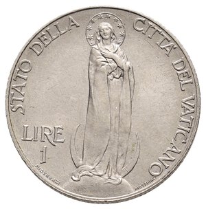 obverse: VATICANO Pio XI 1 Lira 1930 qFDC 