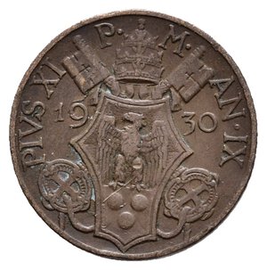 reverse: VATICANO Pio XI 5 centesimi 1930 