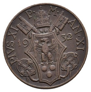 reverse: VATICANO Pio XI 10 centesimi 1932 