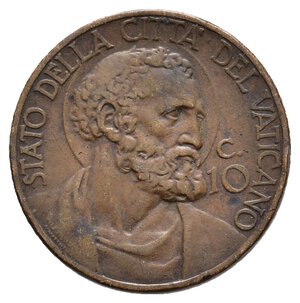 obverse: VATICANO Pio XI 10 centesimi 1936 