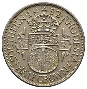 obverse: SUD RODESIA - George VI  Half Crown 1952
