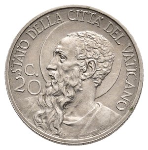 obverse: VATICANO Pio XI 20 centesimi 1931