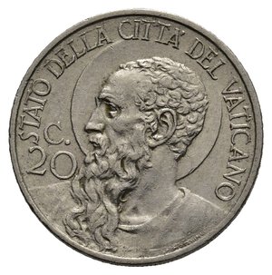obverse: VATICANO Pio XII 20 centesimi 1939
