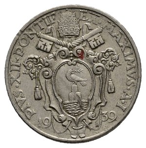 reverse: VATICANO Pio XII 20 centesimi 1939