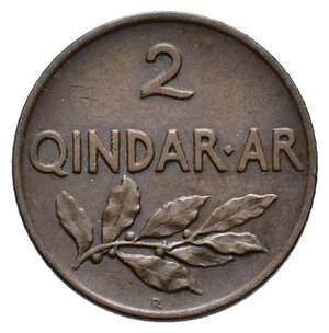 obverse: ALBANIA 2 Qindar ar 1935 