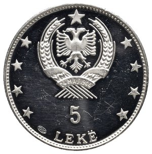 obverse: ALBANIA 5 Leke argento 1968 PROOF  