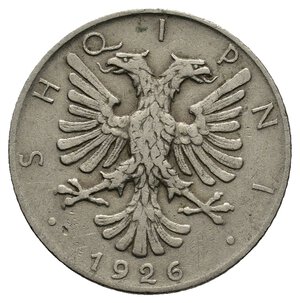 obverse: ALBANIA -Zog  1/2 Lek 1926 