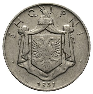 obverse: ALBANIA -Zog  1/2 Lek 1931