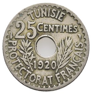 obverse: TUNISIA - 25 Centimes 1920 