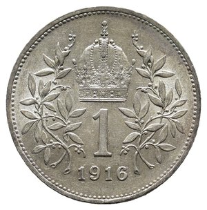 obverse: AUSTRIA -  Francesco Giuseppe 1 Corona argento 1916