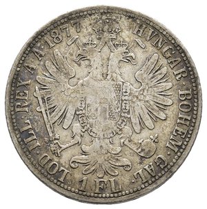 obverse: AUSTRIA - Francesco Giuseppe I , 1 Florin argento 1877 