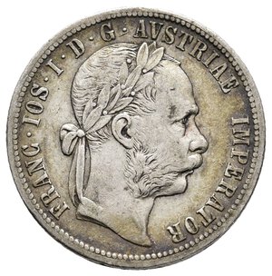 reverse: AUSTRIA - Francesco Giuseppe I , 1 Florin argento 1877 