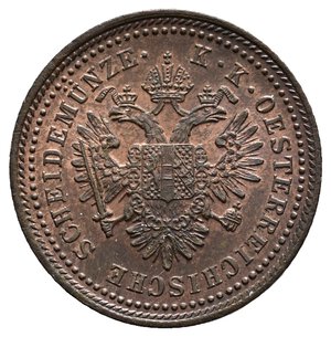 reverse: AUSTRIA 1 Kreuzer 1851 zecca A  FDC Rosso 