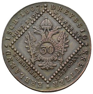 obverse: AUSTRIA 30 Kreuzer 1807 B 