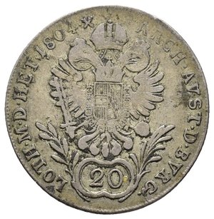 obverse: AUSTRIA 20 Kreuzer argento 1804