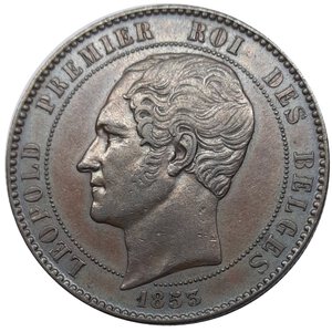 reverse: Belgio Moneta medaglia 10 cent 1853 matrimonio duca e duchessa 