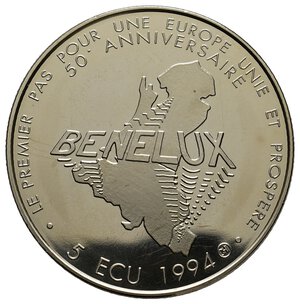 reverse: BENELUX - 5 Ecu 1994 