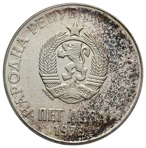 obverse: BULGARIA - 5 Leva argento 1973 