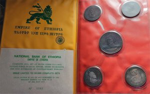 obverse: ETIOPIA Set FDC 1972  argento Ossidate MA SIGILLATE FDC