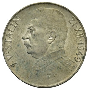 obverse: CECOSLOVACCHIA - 50 Korun argento Stalin 1949  