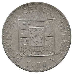 reverse: CECOSLOVACCHIA 10 Korun argento 1930 