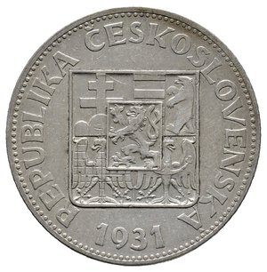 reverse: CECOSLOVACCHIA 10 Korun argento 1931