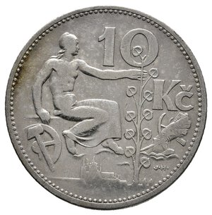 obverse: CECOSLOVACCHIA 10 Korun argento 1932 