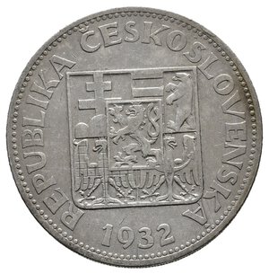 reverse: CECOSLOVACCHIA 10 Korun argento 1932 