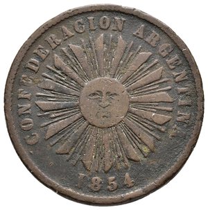 reverse: ARGENTINA  4 centavos 1854