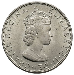 reverse: BERMUDA 1 Crown argento 1964