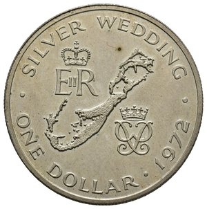obverse: BERMUDA 1 Dollar silver , Silver wedding 1972 