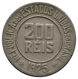 obverse: BRASIL 200 Reis 1925 
