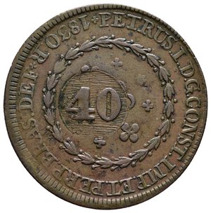 obverse: BRASILE 40 Reis 1830