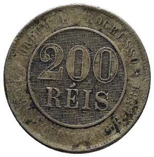 obverse: BRASILE 200 Reis 1889