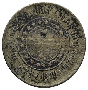 reverse: BRASILE 200 Reis 1889